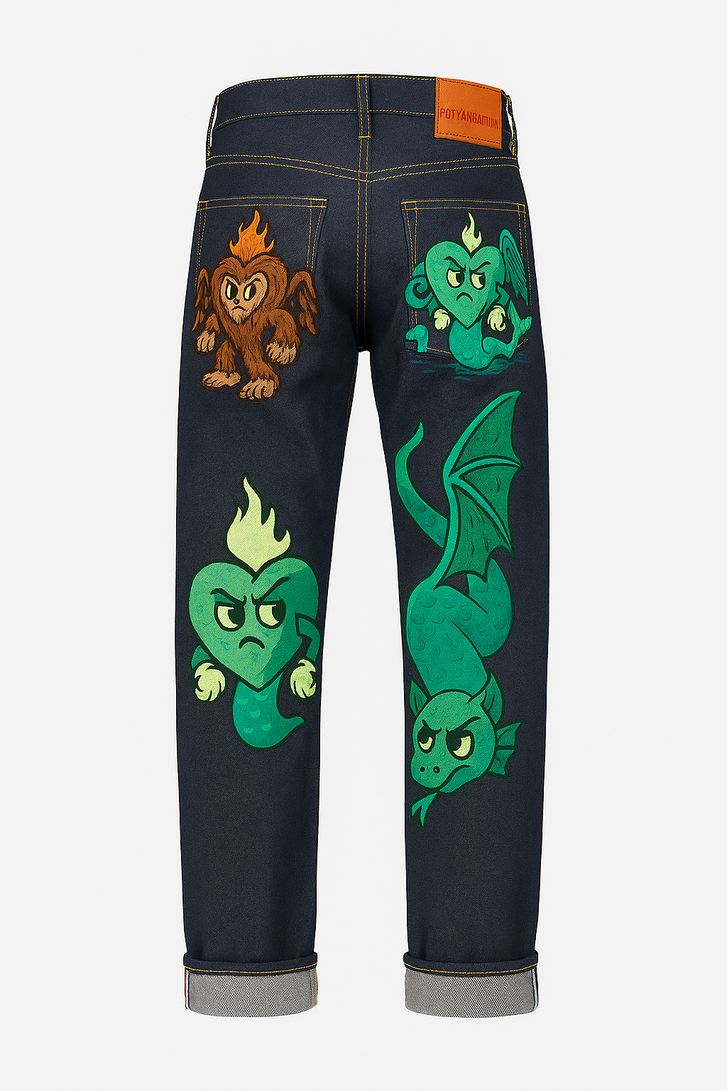 Wing Patch Jeans